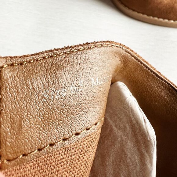 Dolce Vita DV8 Tan Brown Suede Ankle Boots Western Whipstitch Block Heel 6.5 New - Picture 7 of 8